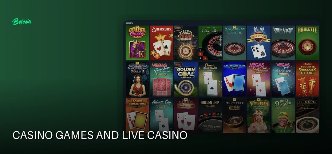 Betinia promotional banner
