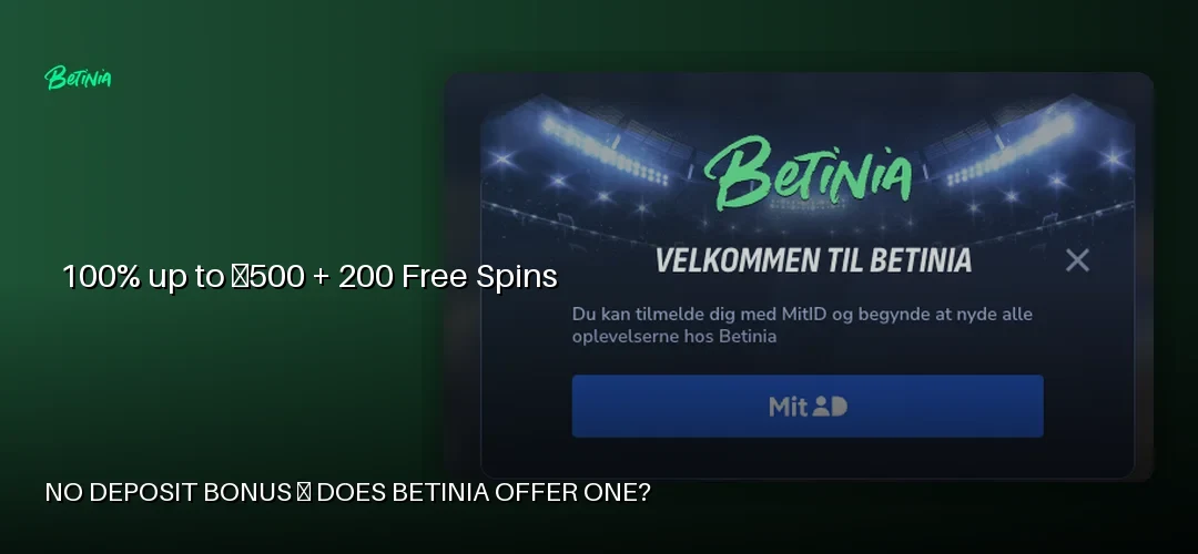 Betinia promotional banner