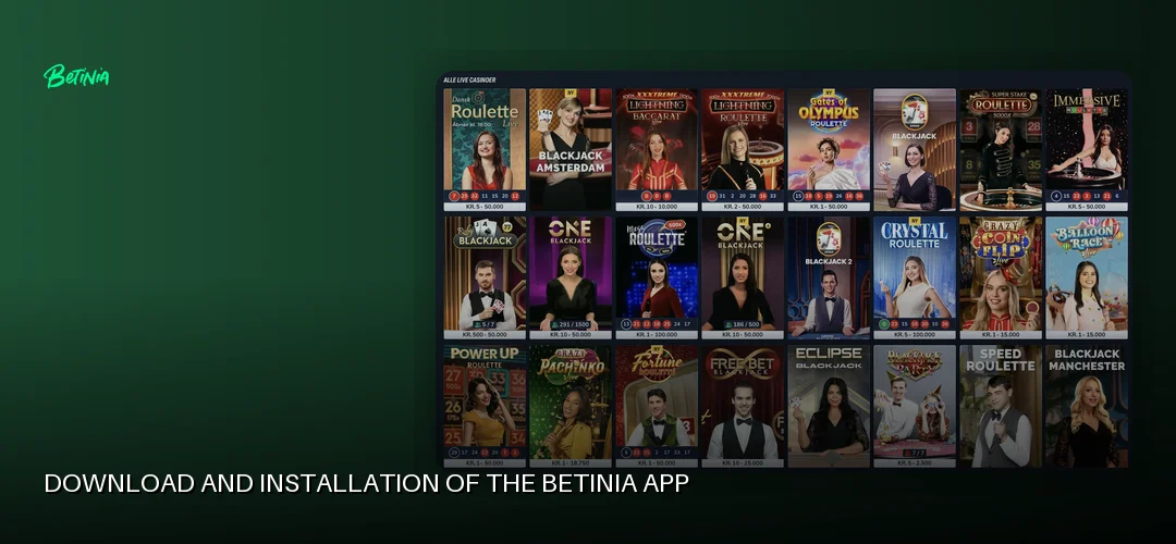 Betinia promotional banner